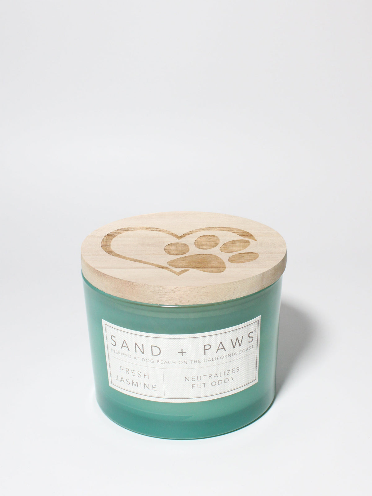 Scented Sand + Paws Fresh Jasmine 12 oz scented candle