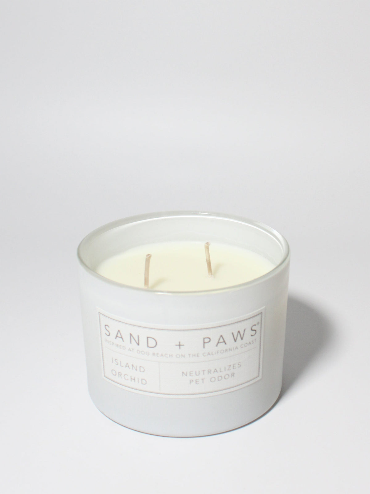 Cozy Sand + Paws Island Orchid 12 oz scented candle