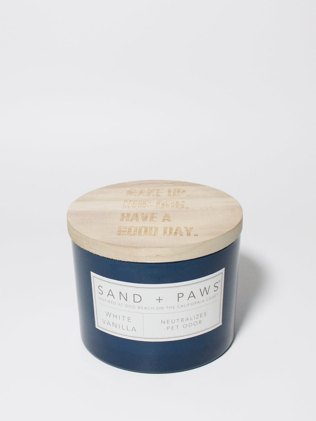 Scented Sand + Paws White Vanilla 12 oz scented candle