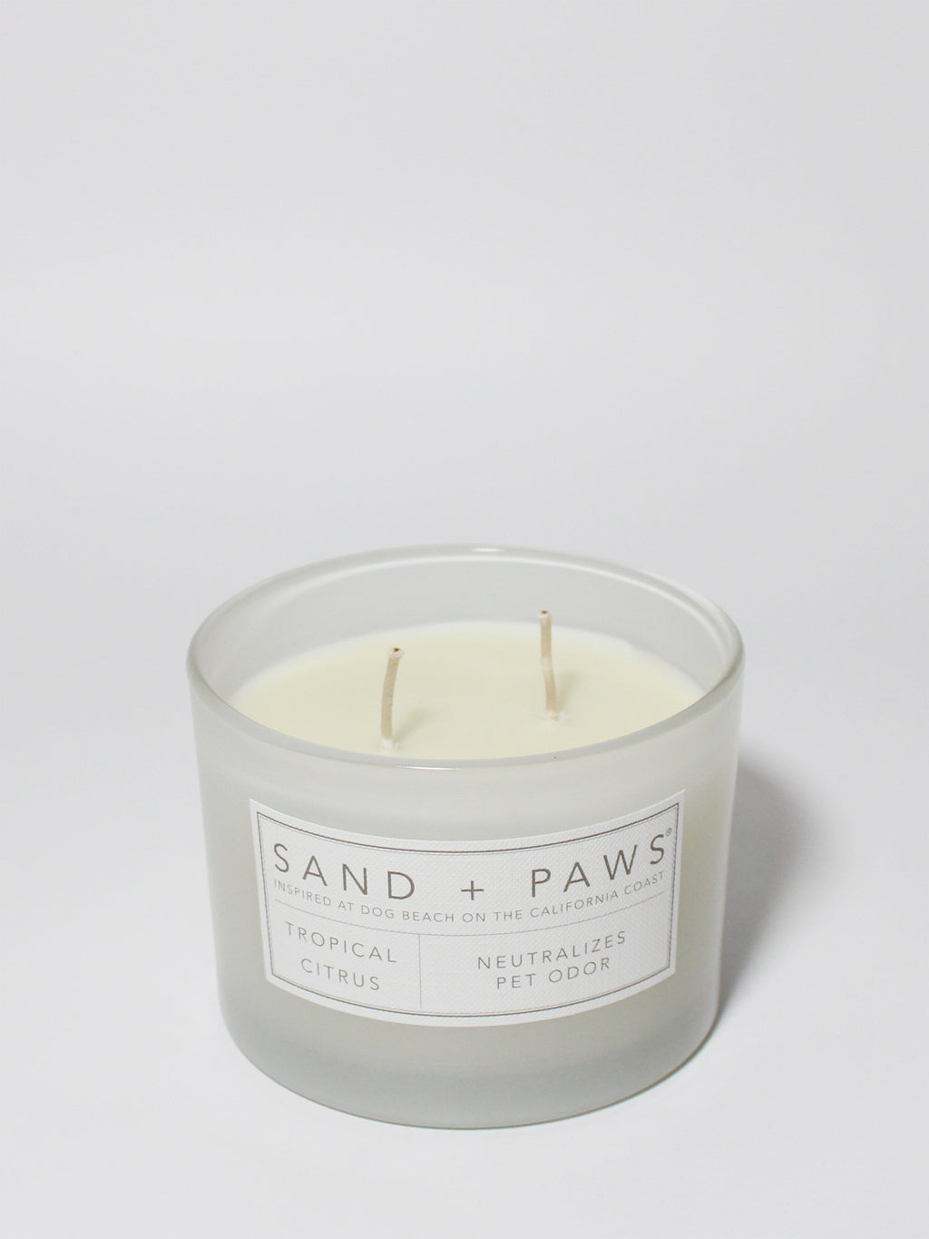 Scented Sand + Paws Tropical Citrus 12 oz scented candle