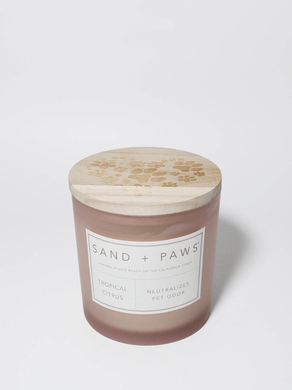 Scented Sand + Paws Tropical Citrus 21 oz scented candle