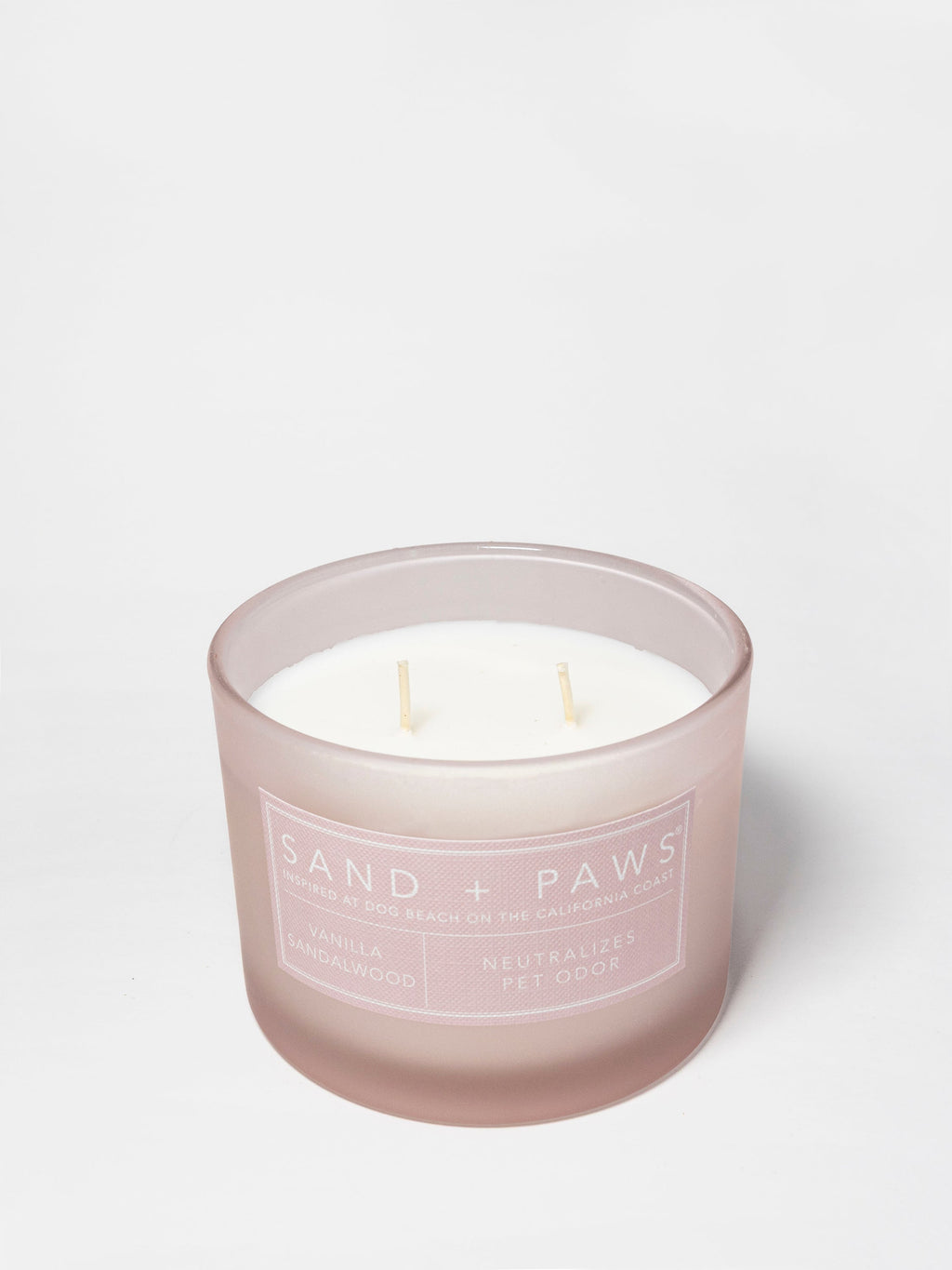 Scented Sand + Paws Vanilla Sandalwood 12 oz scented candle