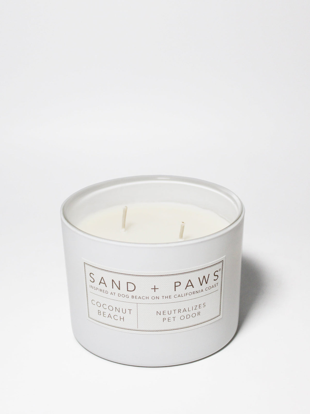 Cozy Sand + Paws Coconut Beach 12 oz scented candle