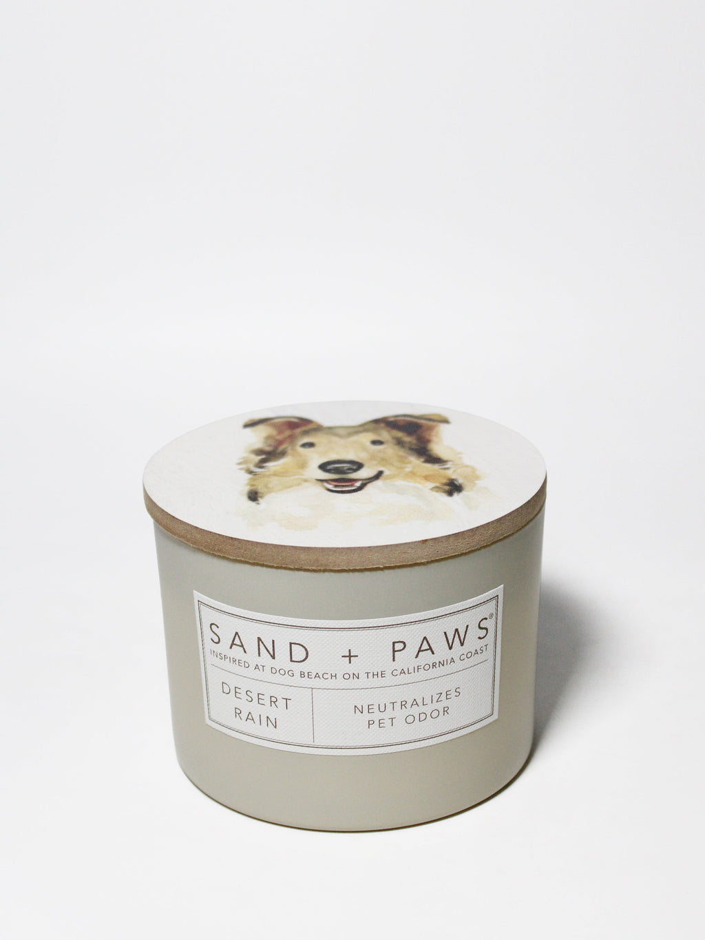 Scented Sand + Paws Desert Rain 12 oz scented candle