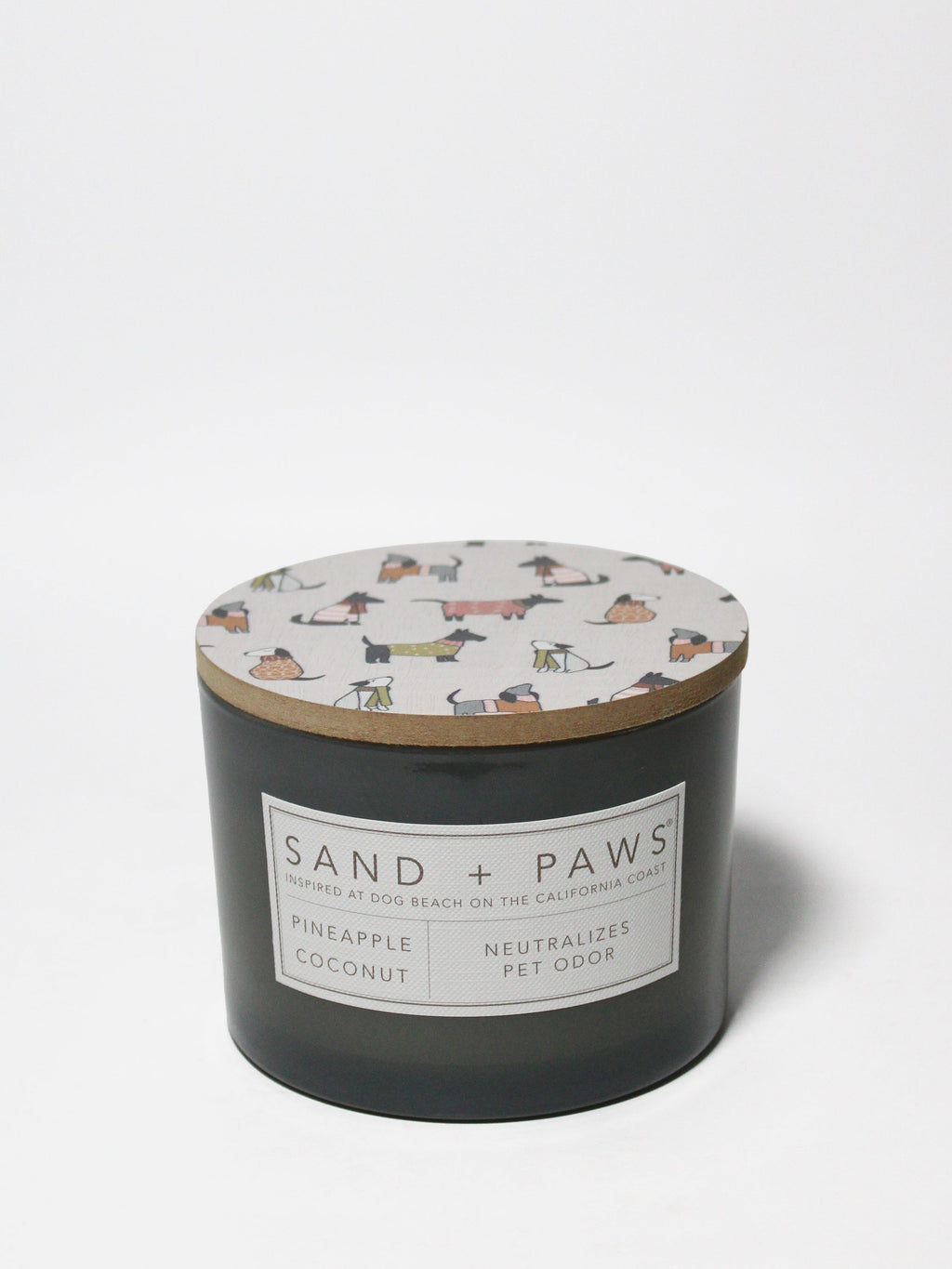 Scented Sand + Paws Pineapple Coconut 12 oz scented candle