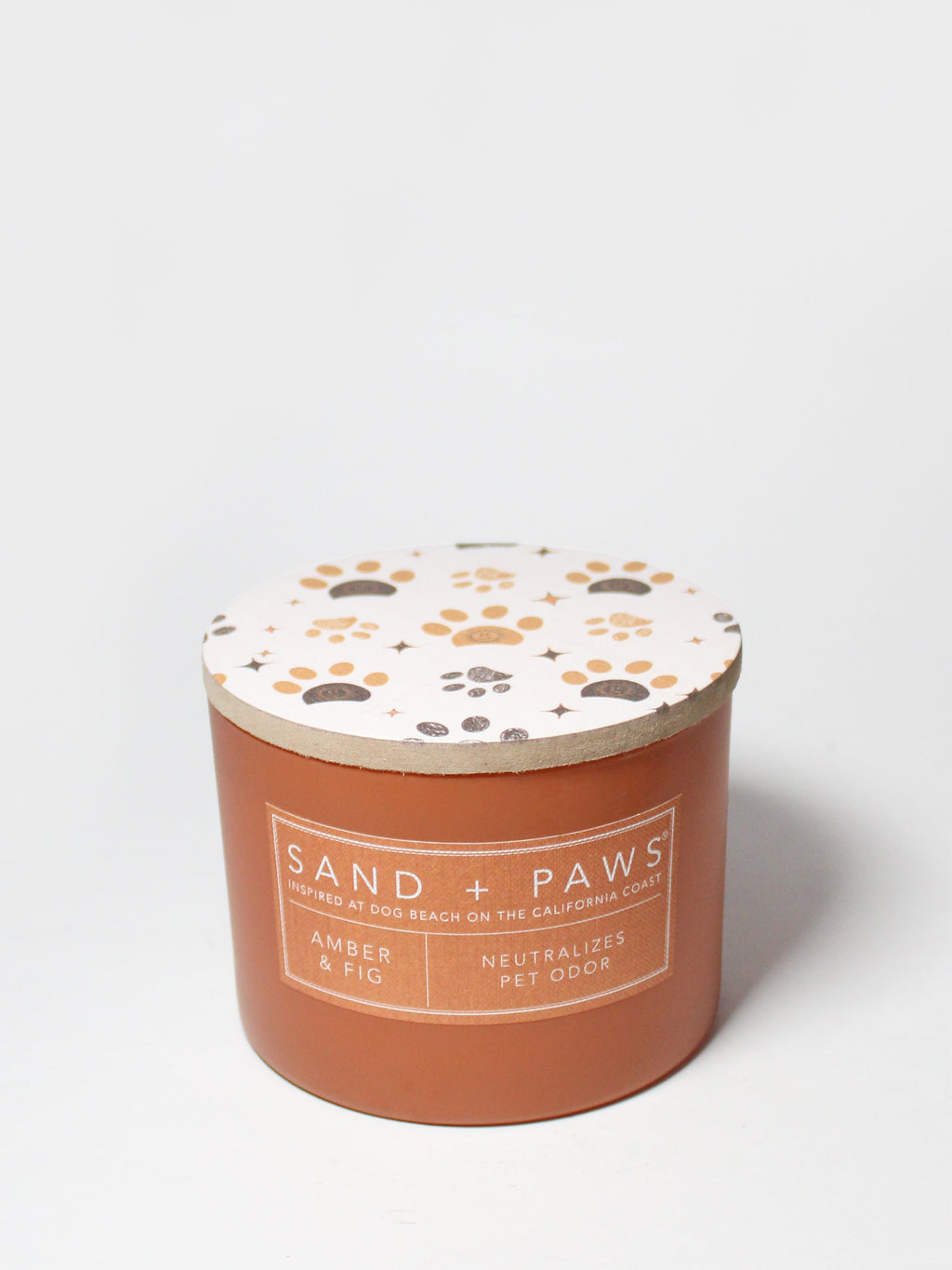 Scented Sand + Paws Amber & Fig 12 oz scented candle