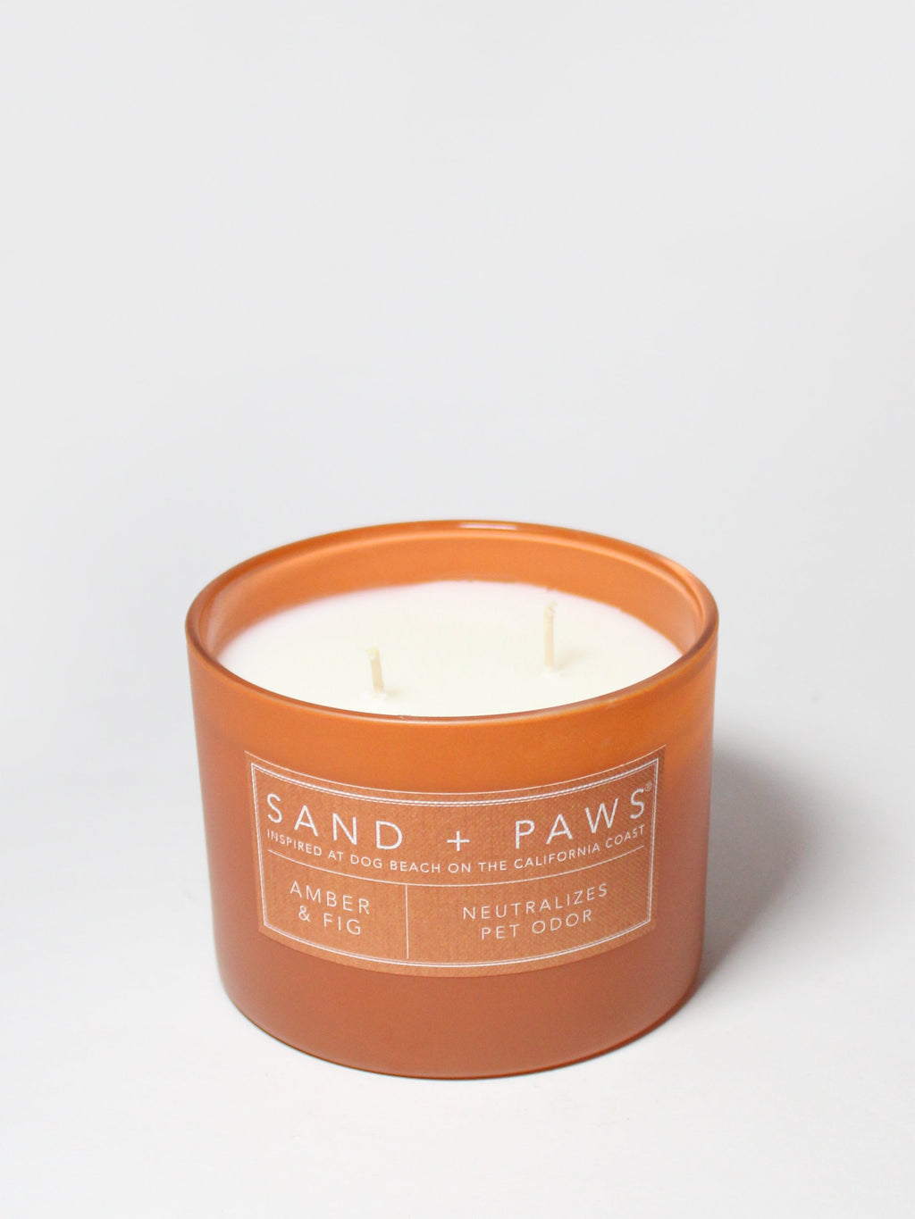 Scented Sand + Paws Amber & Fig 12 oz scented candle