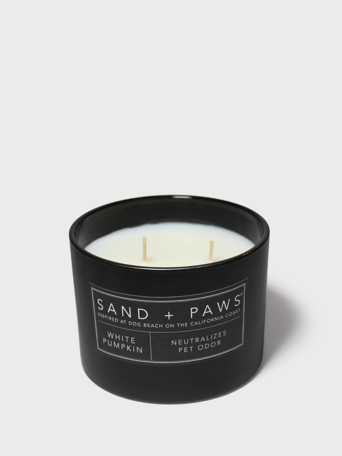 Cozy Sand + Paws White Pumpkin 12 oz scented candle