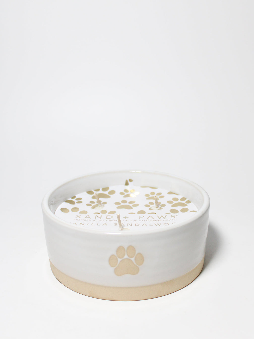 Scented Sand + Paws Vanilla Sandalwood 12 oz scented candle