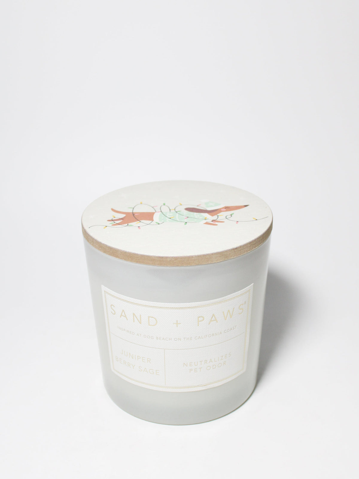 Cozy Sand + Paws Juniper Berry Sage 21 oz scented candle