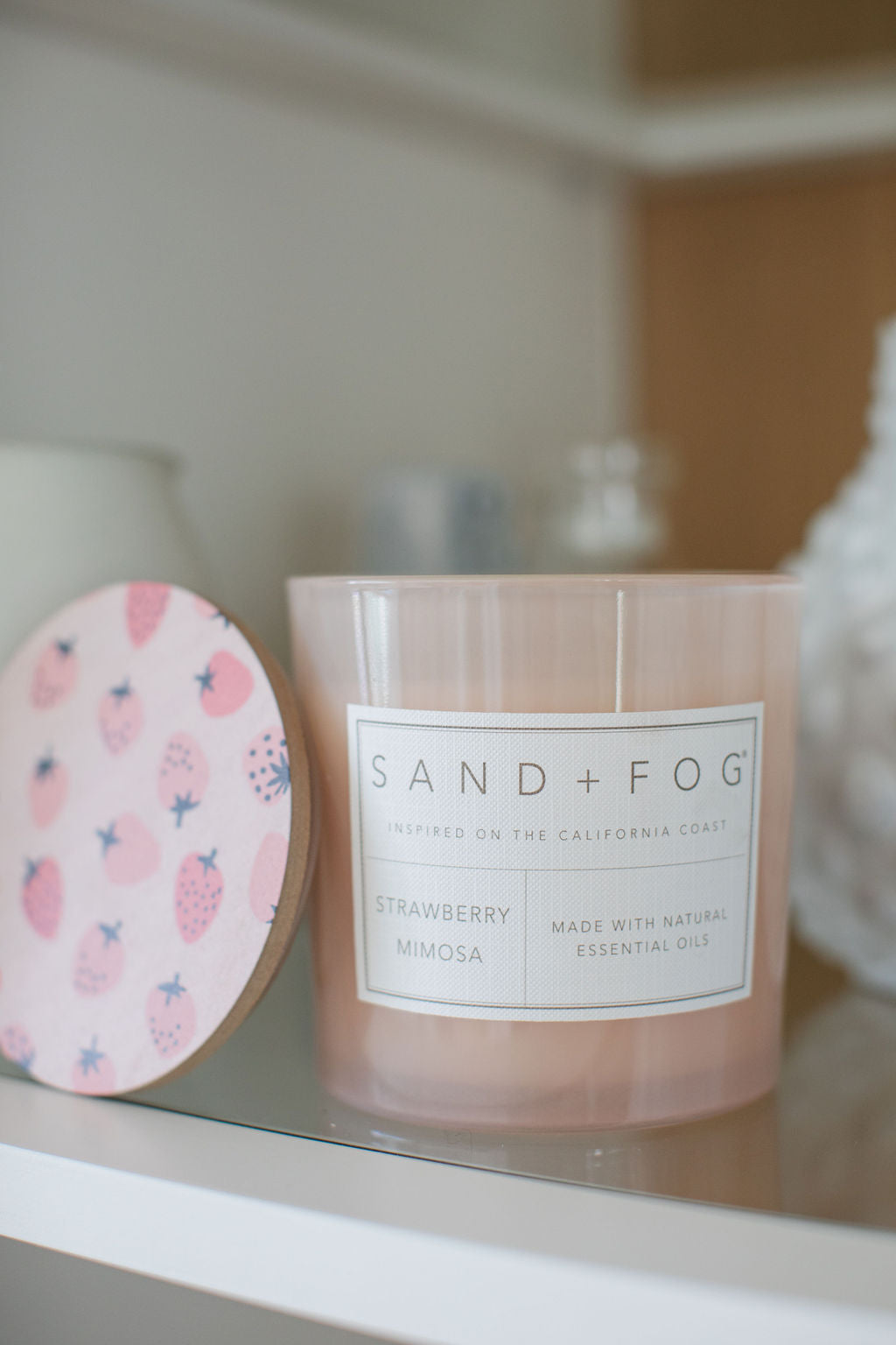 Cozy Strawberry Mimosa 21 oz scented candle