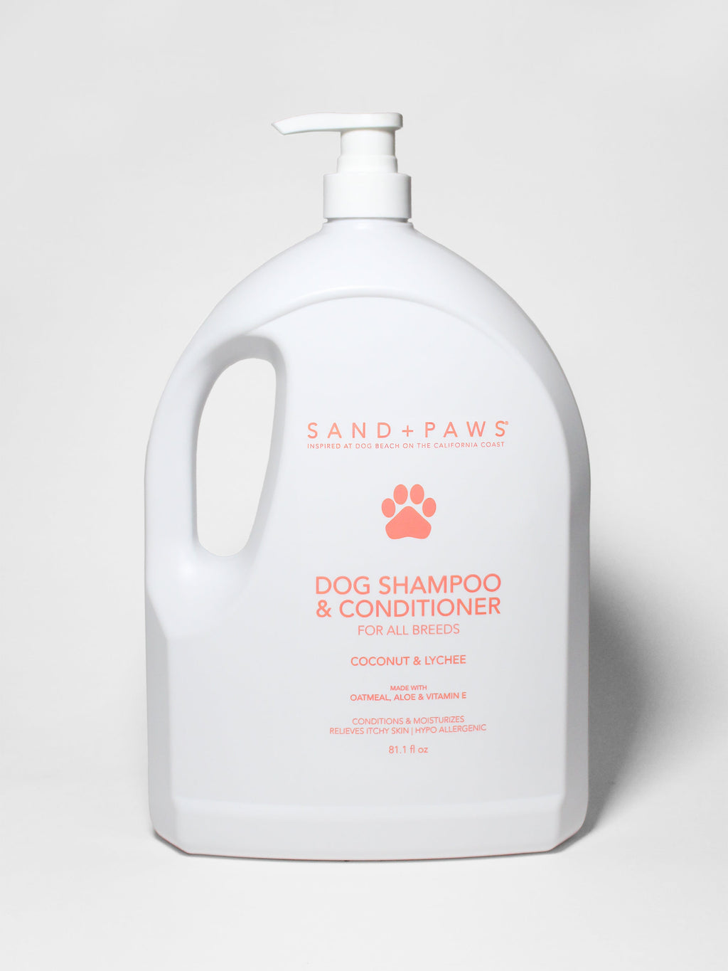 Convenient Sand + Paws Pet Shampoo & Conditioner - Coconut & Lychee