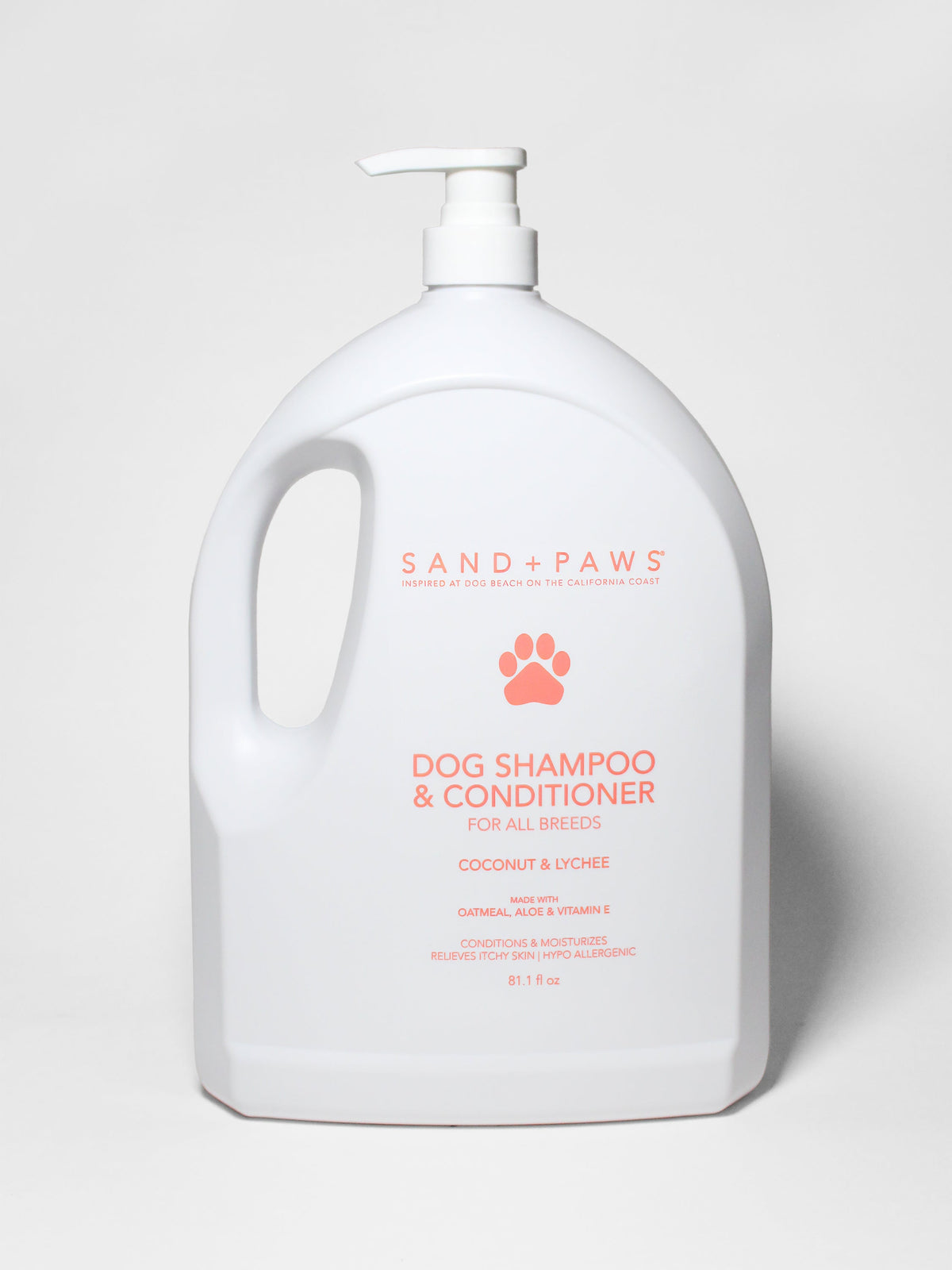 Convenient Sand + Paws Pet Shampoo & Conditioner - Coconut & Lychee