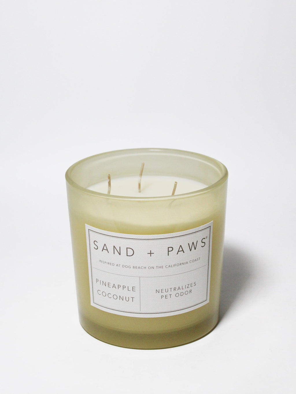 Scented Sand + Paws Pineapple Coconut 21 oz scented candle