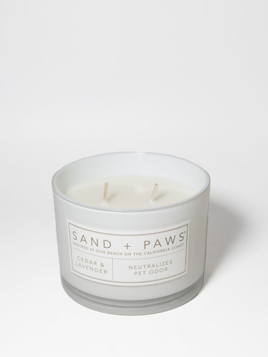 Scented Sand + Paws Cedar & Lavender 12 oz scented candle