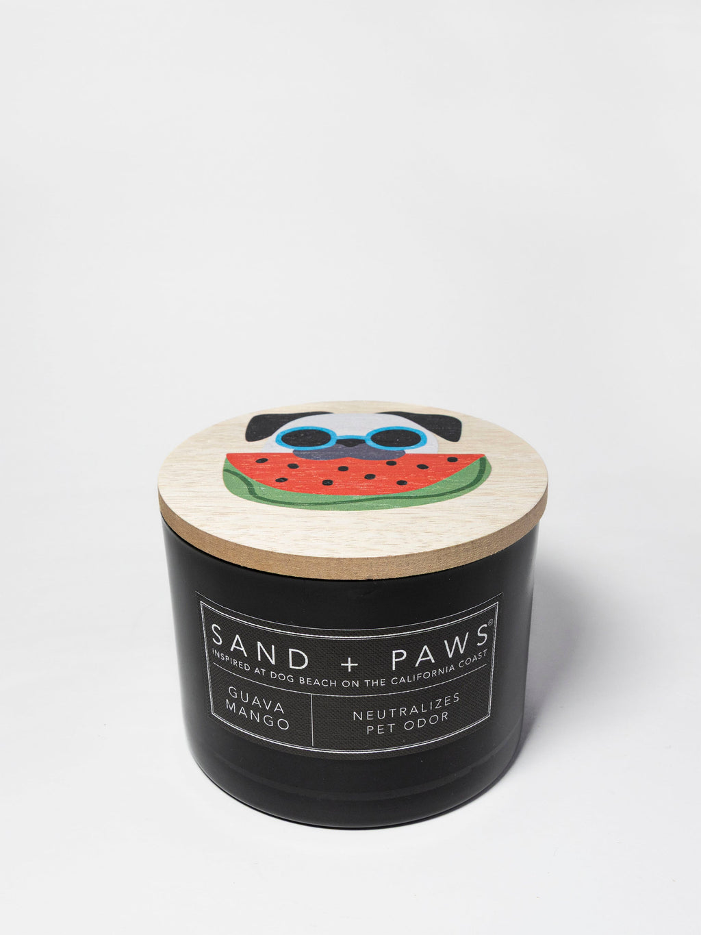 Scented Sand + Paws Guava Mango 12 oz scented candle