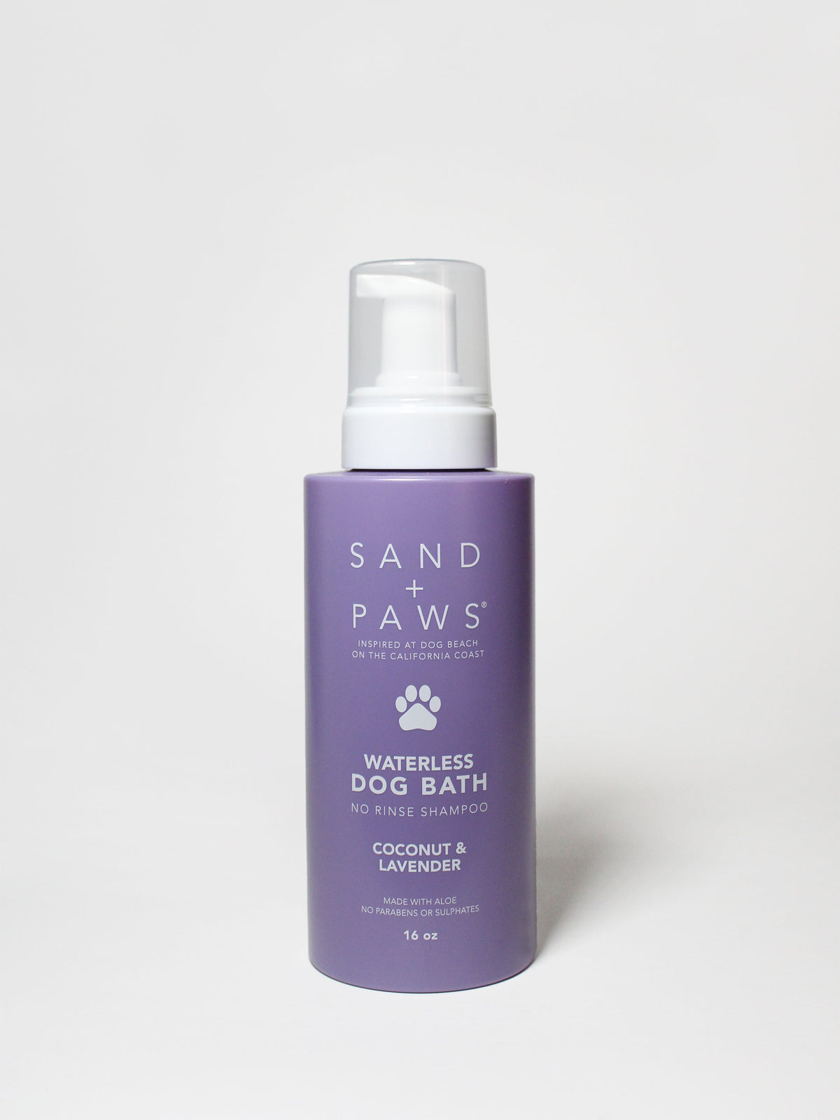 Convenient Sand + Paws Waterless Dog Bath - Coconut & Lavender