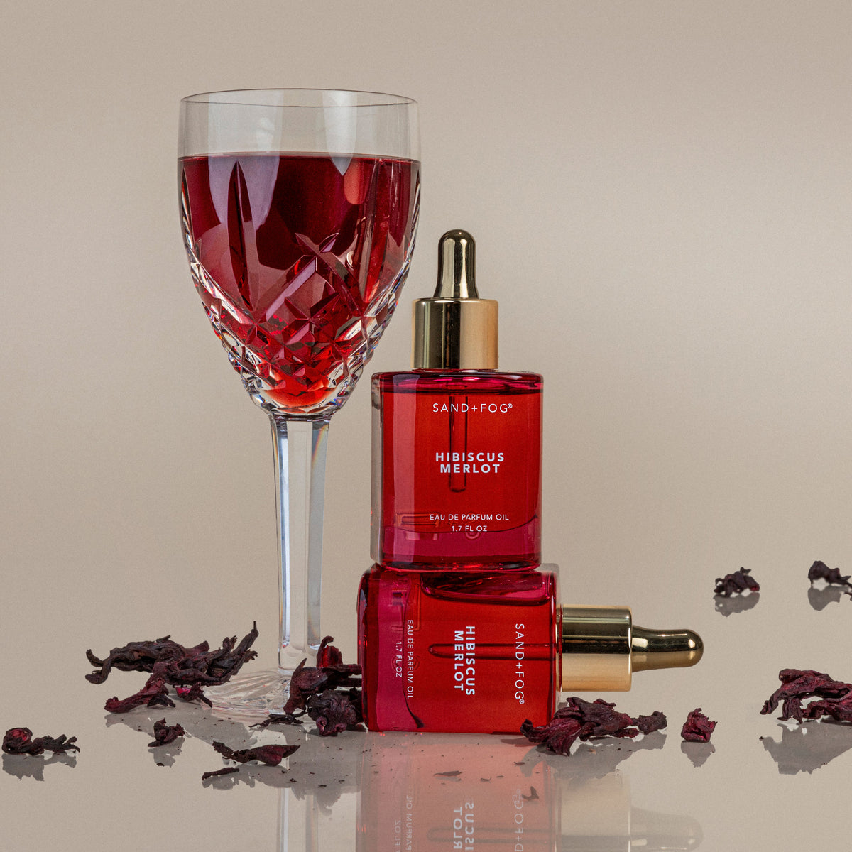 Elegant Hibiscus Merlot 50ml Perfume Oil Dropper